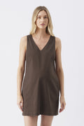Cara Shift Dress - Chocolate - image 1