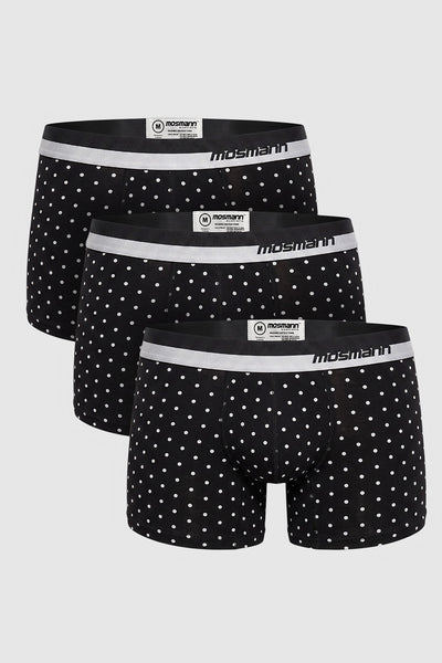 3-pack Bamboo Trunks - Cosmos - Black - image 1