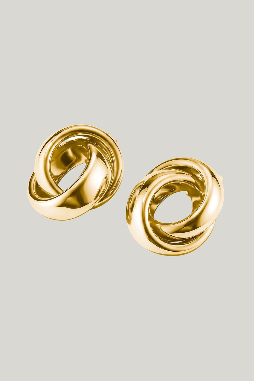Earrings In Knot Shape In Gold - Gold - image 3