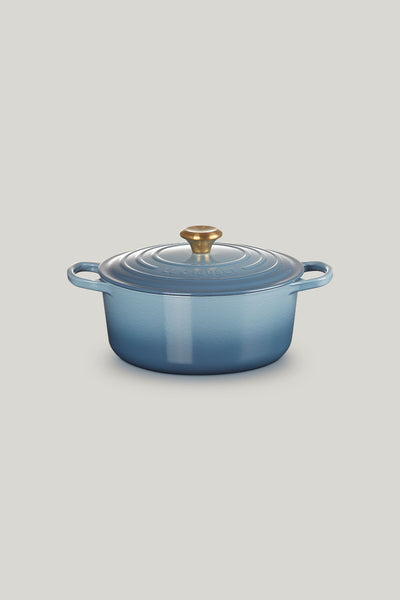 Signature Cast Iron Round Casserole 26cm - Chambray - image 1