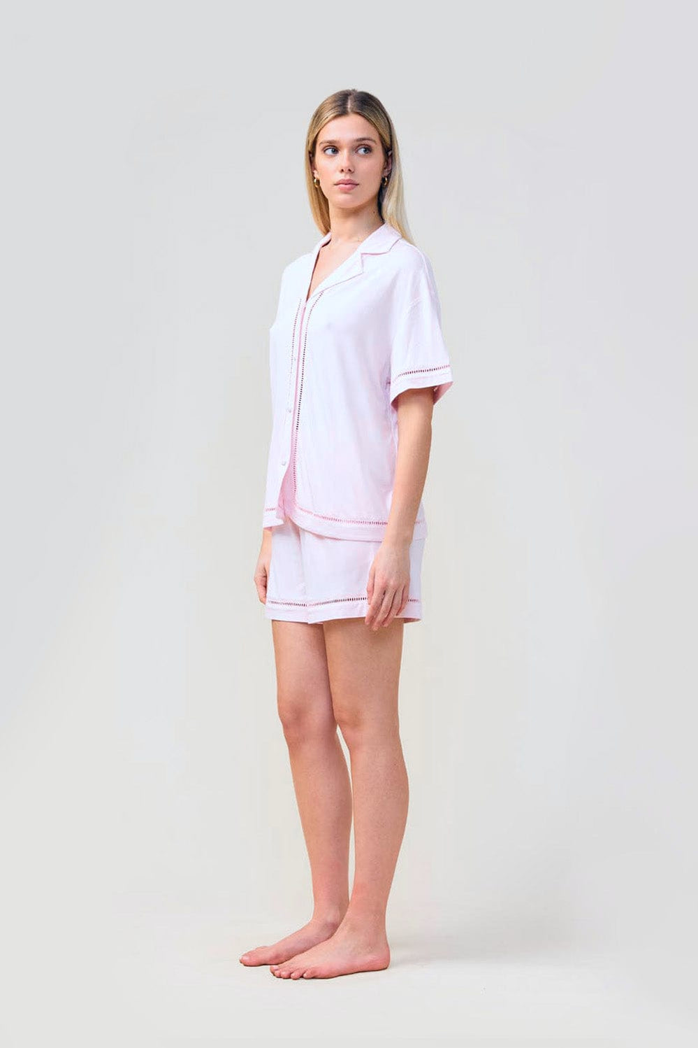 Helena Short Bamboo Pj Set - Pink - image 2