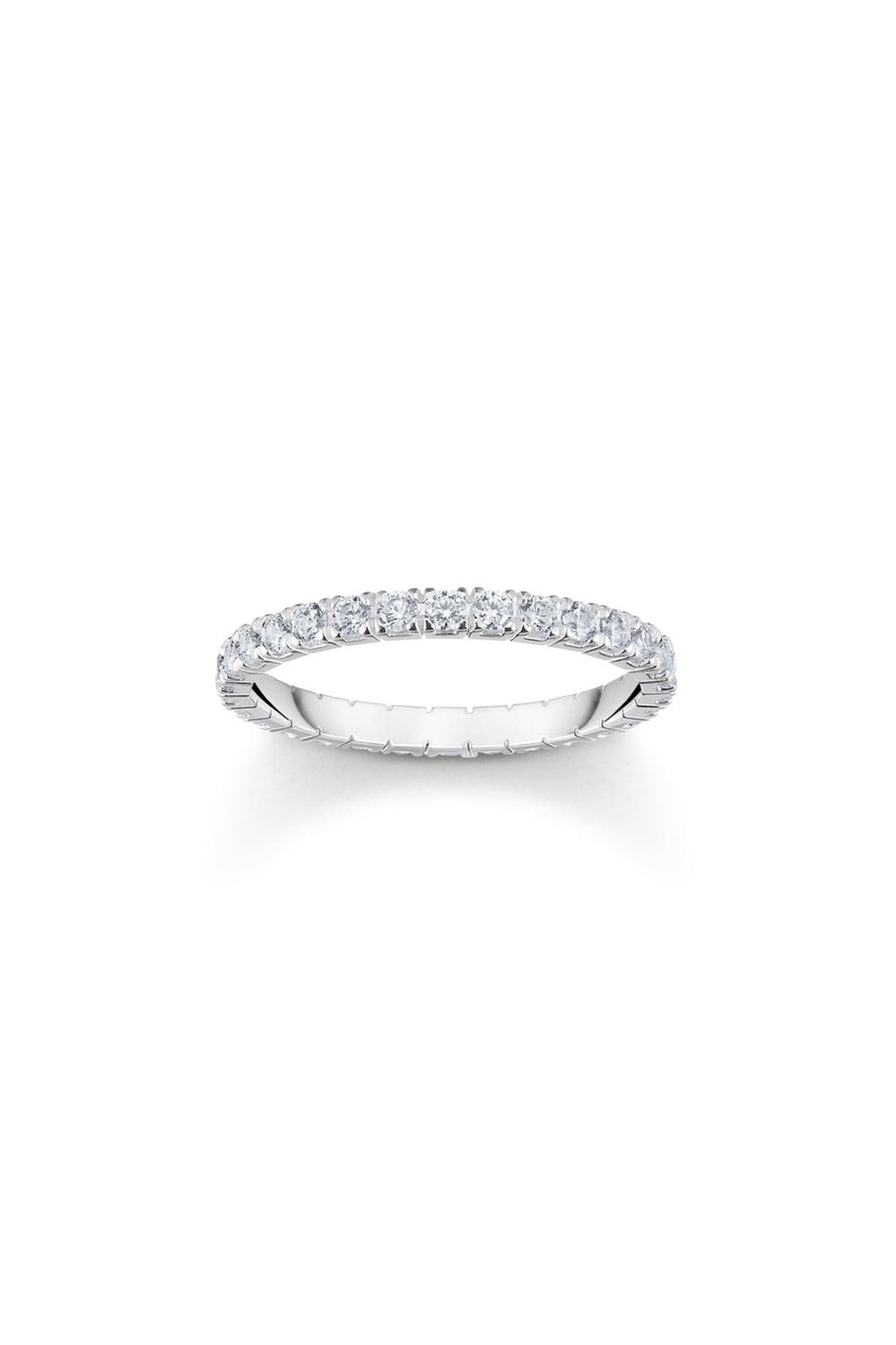 Essential Pave Ring In Silver - Silver - image 1
