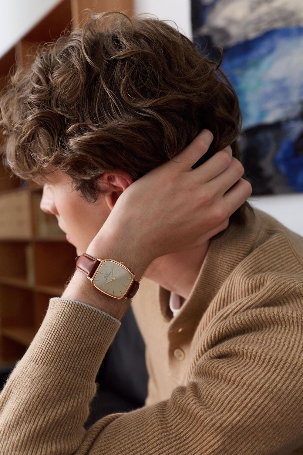 Marlon St Mawes Gold Linen Watch Watch - Gold - image 2