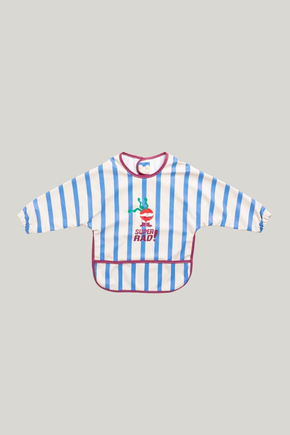 All-covered Smock Bib - Super Rad Blue - Blue - image 1