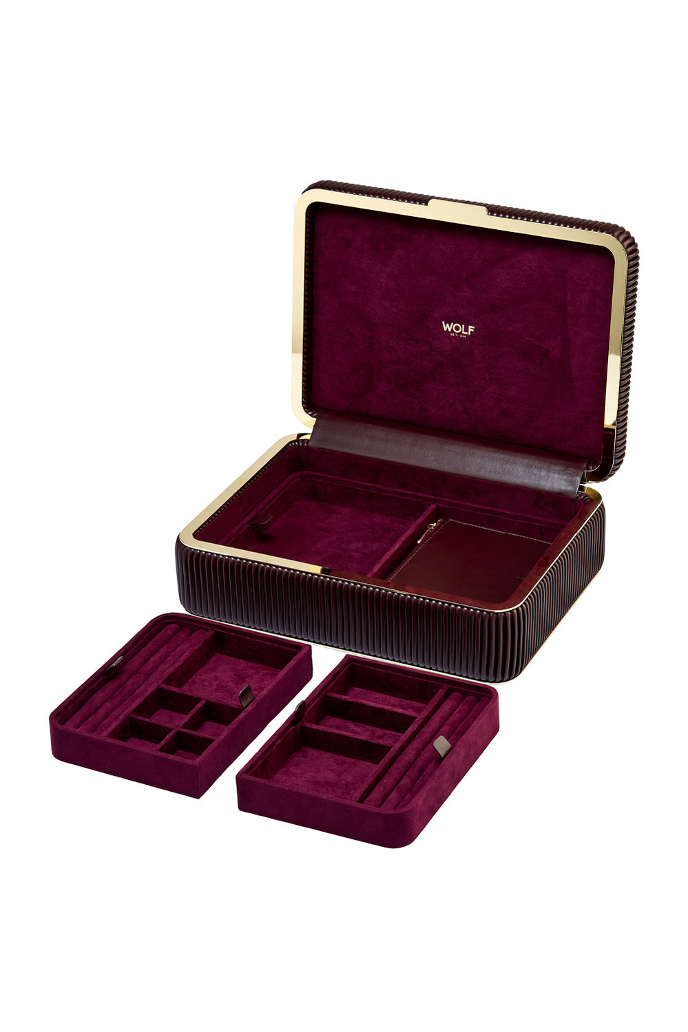 Bella Medium Jewellery Box Bordeaux - Burgundy - image 4