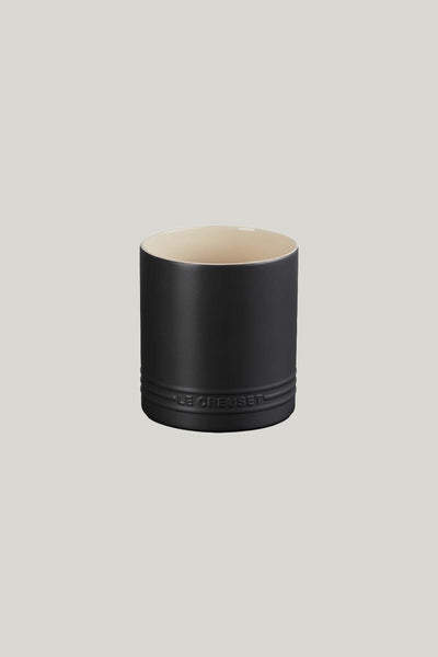 Stoneware Signature Utensil Jar 1.1l - Matte Black - image 1
