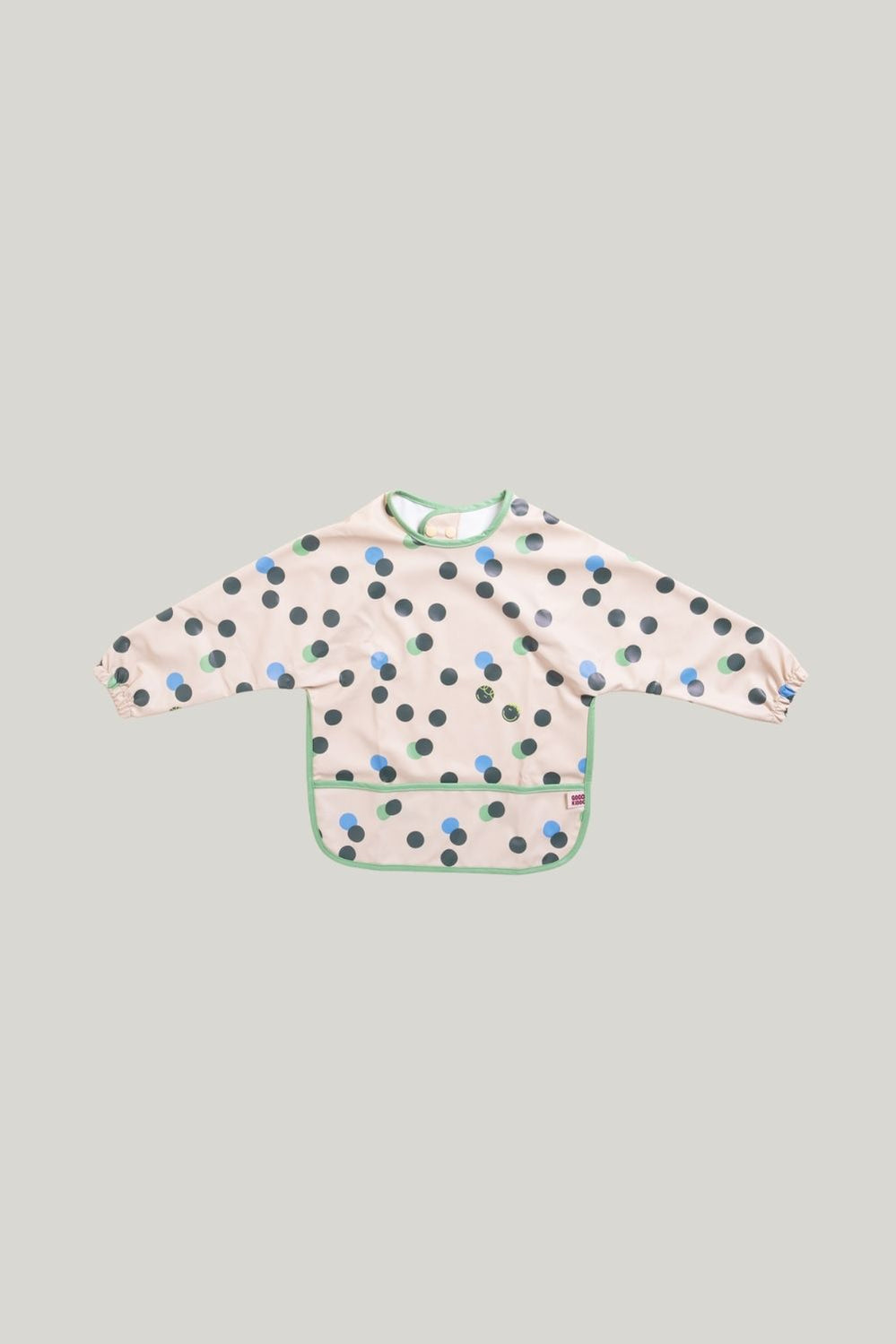 All-covered Smock Bib - Spot Oat - Oat - image 1