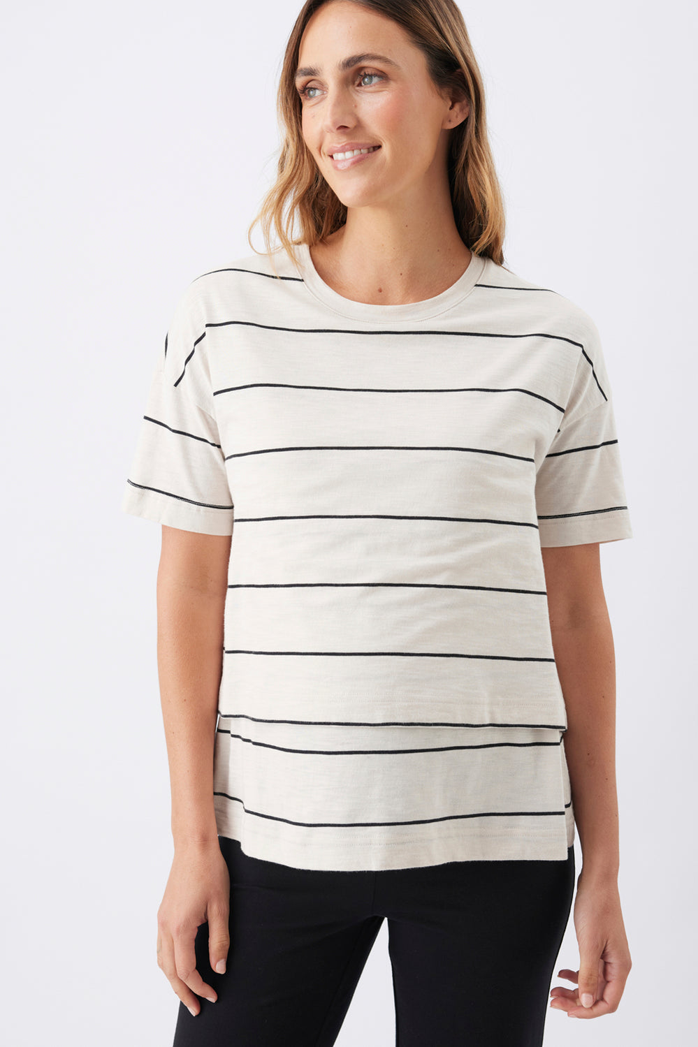 Claudette Nursing Tee - Cream - image 1