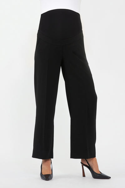 Alexa Wide Leg Maternity Pant - Black - image 2