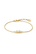 Bold Bracelet With Stones In Gold - Gold - image 1