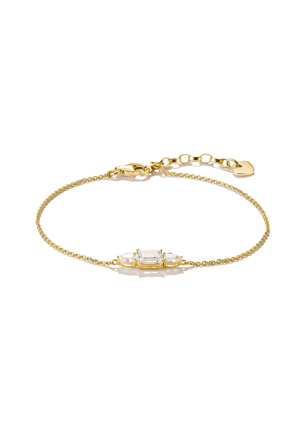 Bold Bracelet With Stones In Gold - Gold - image 1