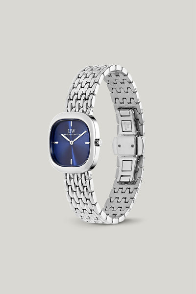Corta Royal Blue Grain-link Silver Watch - Silver - image 4