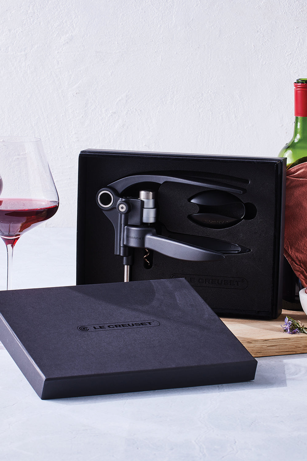 Lever Corkscrew With Foil Cutter Lm250 - Matte Black - image 2