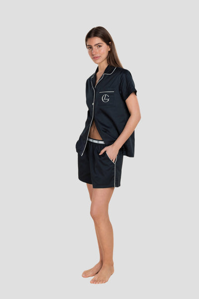 Camilla Cotton Short Pj Set - Navy - image 3