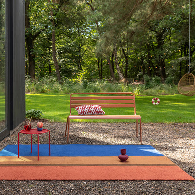 Habitat Festival Stripe Blue Outdoor Rug 230x160cm - Clay - image 2