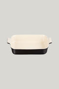 Stoneware Heritage Rectangular Dish 32cm - Matte Black - image 1