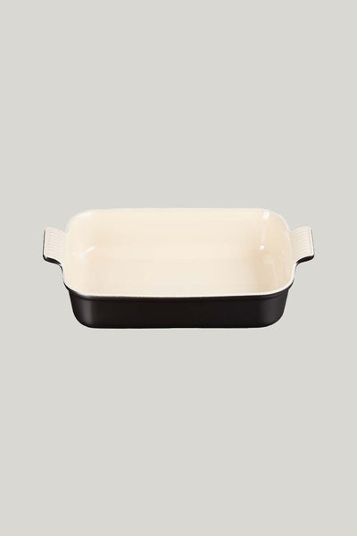 Stoneware Heritage Rectangular Dish 32cm - Matte Black - image 1