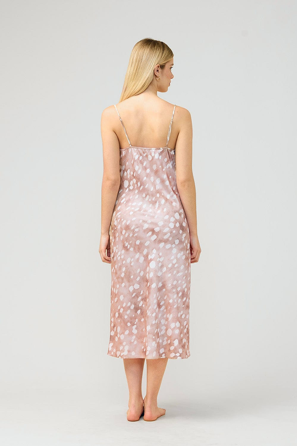 Melody Brown Spot Nightie - Brown - image 3