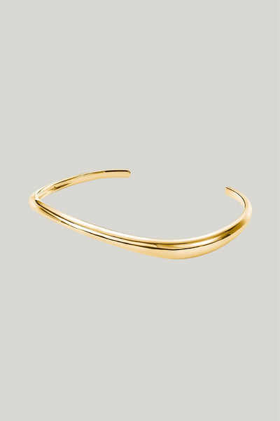 Bangle With Wave Design In Gold - Gold - image 1