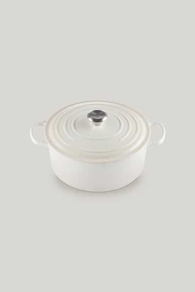 Signature Cast Iron Round Casserole 28cm - Meringue - image 1