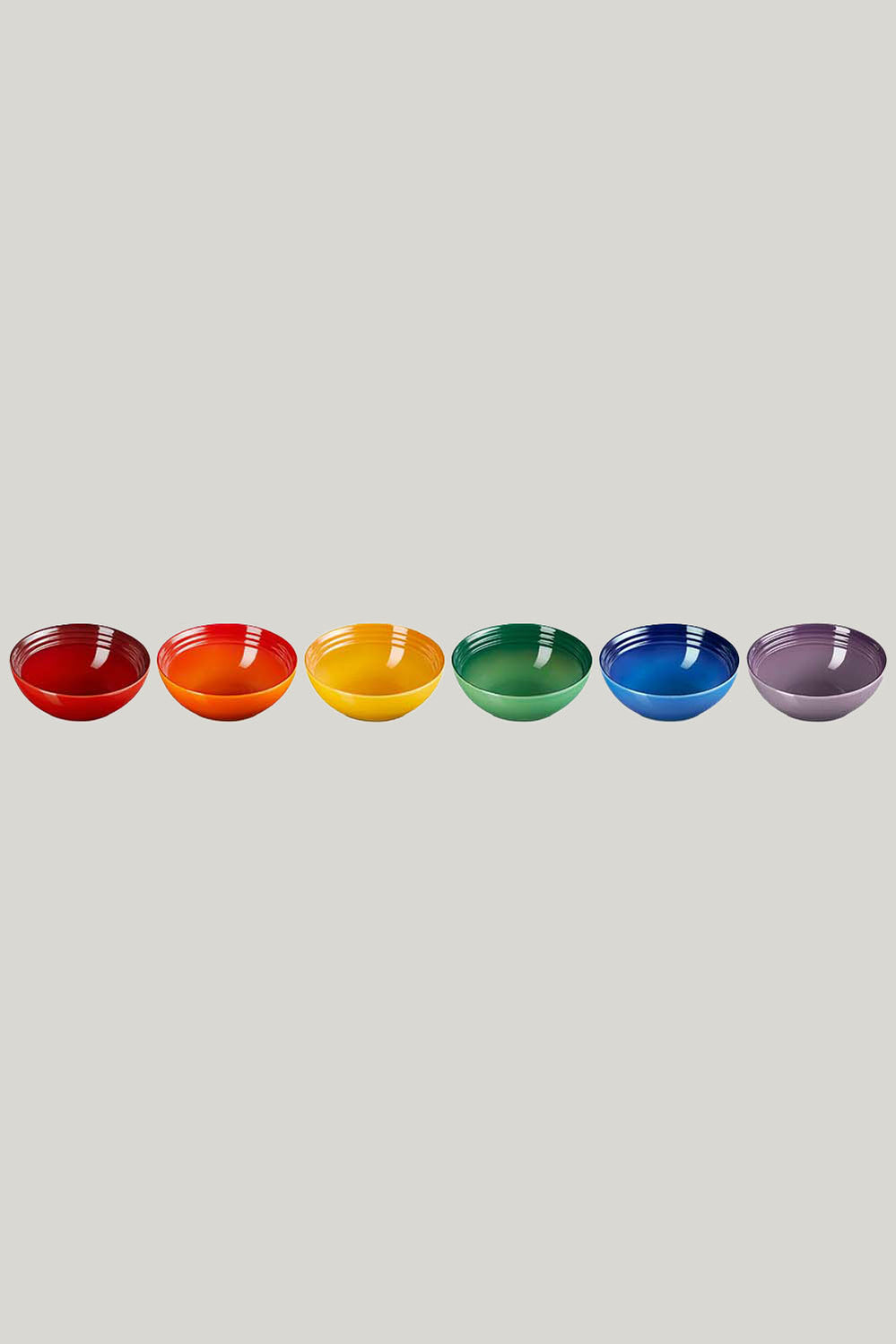 Stoneware Rainbow Set Of 6 Cereal Bowls 22cm - Rainbow - image 4