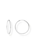 Essential Medium Hoop Earrings In Silver - Silver - image 1