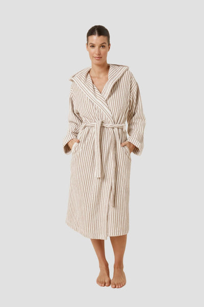 Adriana Terry Towel Robe - Natural - image 1