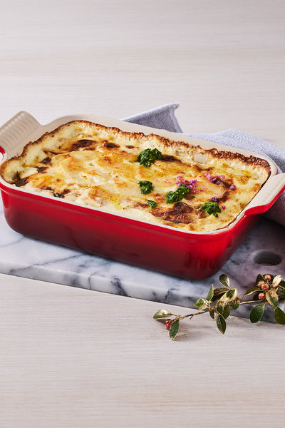 Stoneware Heritage Rectangular Dish 32cm - Cerise - image 4