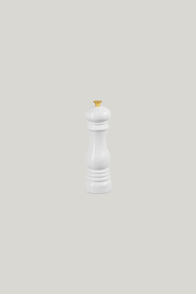 Salt Mill 21cm with Gold Knob - White - image 1