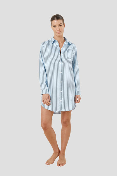 Lolita Stripe Night Shirt - Blue - image 1