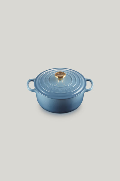 Signature Cast Iron Round Casserole 20cm - Chambray - image 1