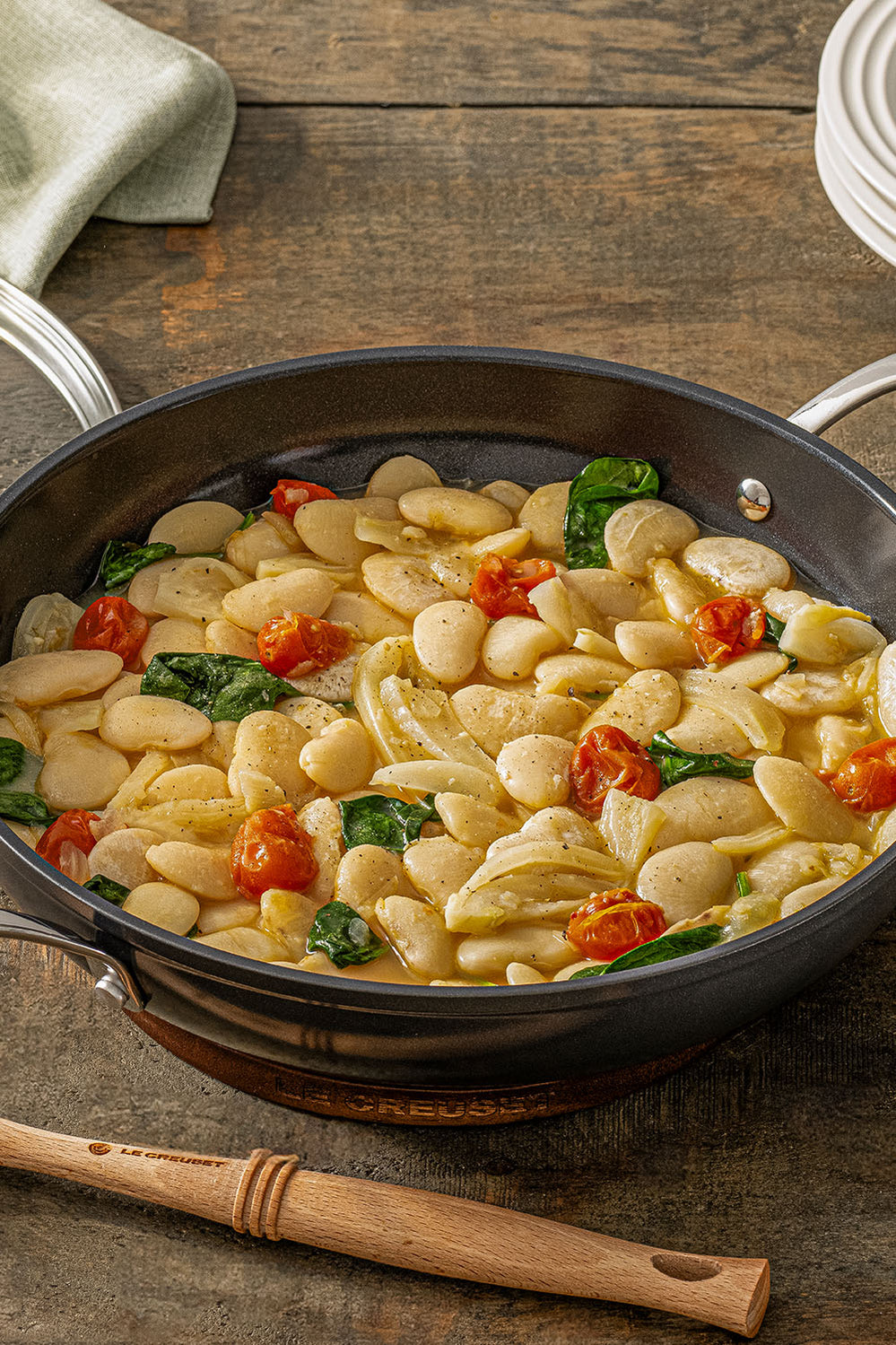 Non Stick Ceramic Shallow Casserole 28cm - NO COLOUR - image 3