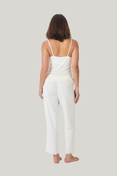 Britt Bamboo Lace Cami Long Pj - Ecru - image 3