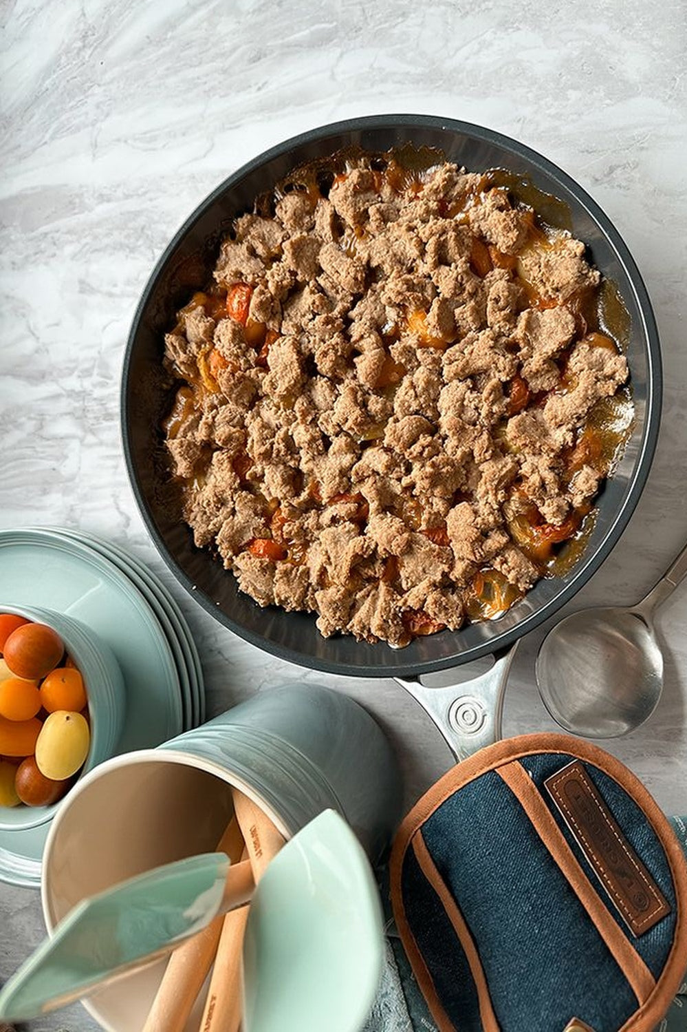 Non Stick Ceramic Shallow Frying Pan 26cm - NO COLOUR - image 2