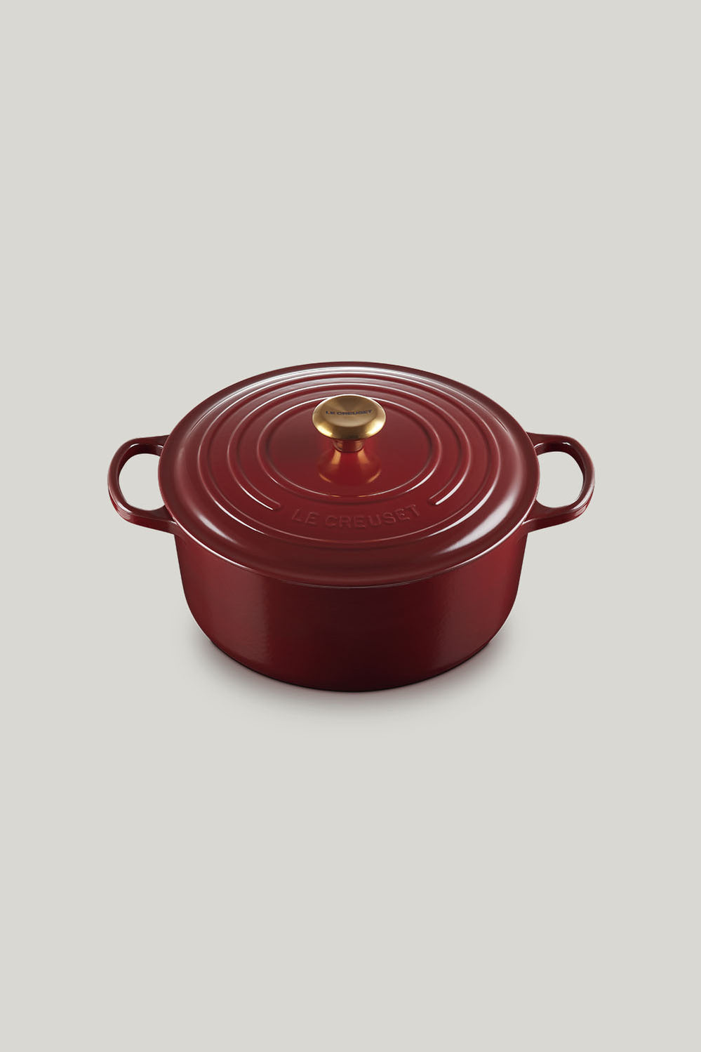 Signature Cast Iron Round Casserole 28cm - Garnet - image 1