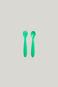 Fun Firsts Spoon And Fork Duo - Green - image 1