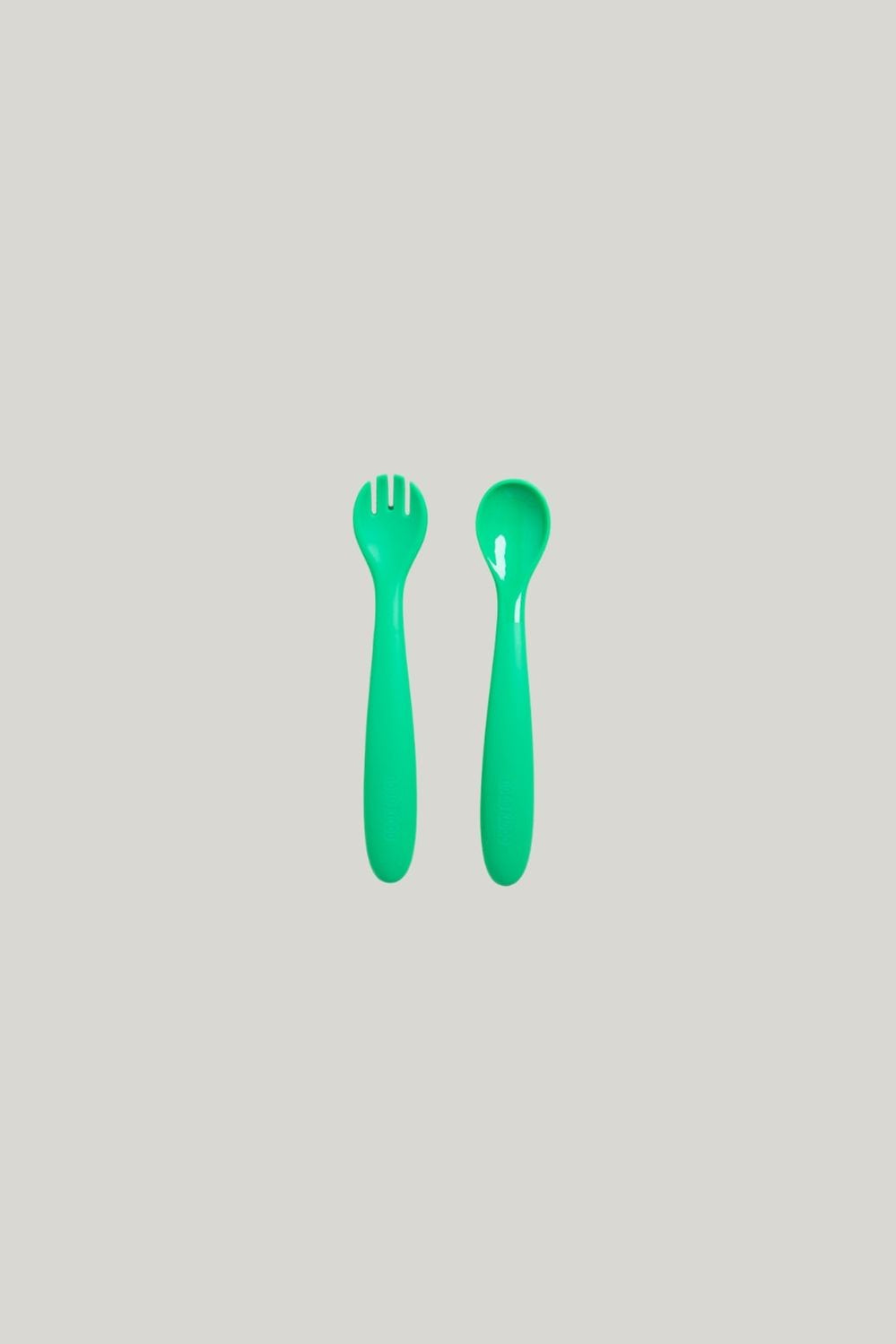 Fun Firsts Spoon And Fork Duo - Green - image 1