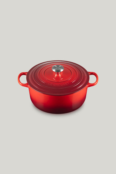 Signature Cast Iron Round Casserole 28cm - Cerise - image 1