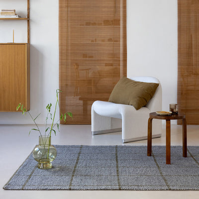 Craft Matter Check Slate Rug 230x160cm - Slate - image 2