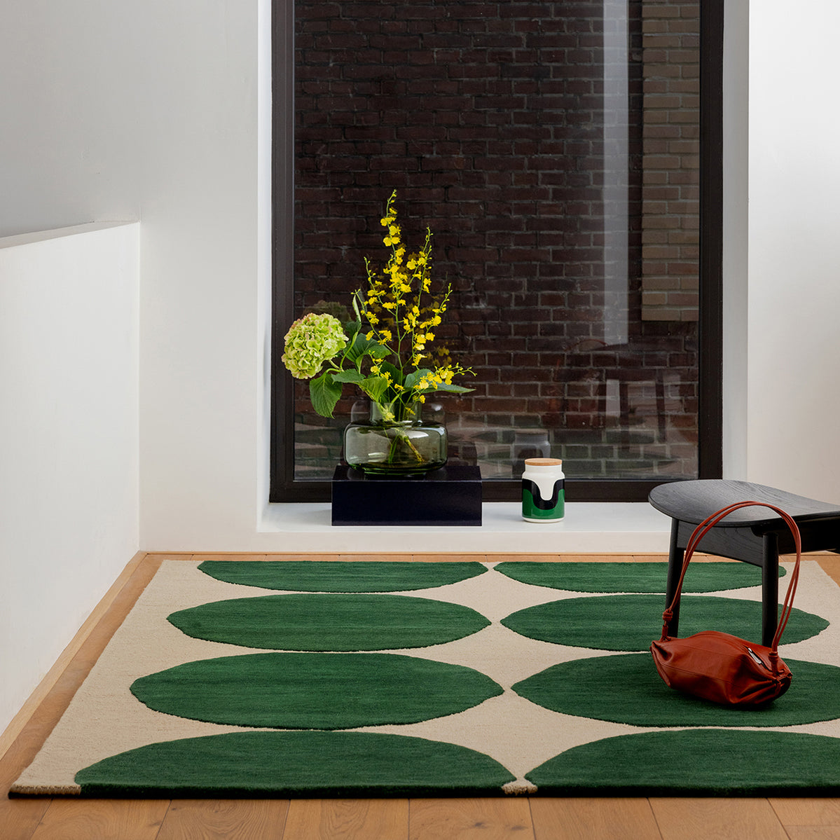 Isot Kivet Green Rug 200x140cm - Off White - image 2
