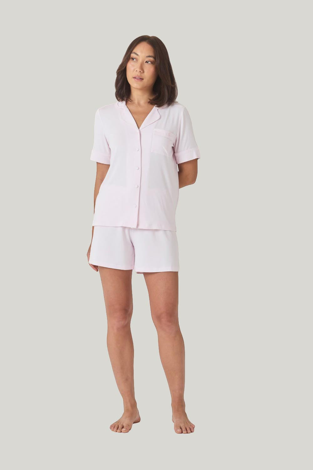 Matilda Bamboo Short Pj - Pink - image 4