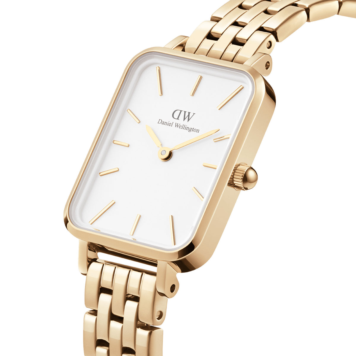 Quadro 20x26 5-link Gold & White Watch - Gold - image 3