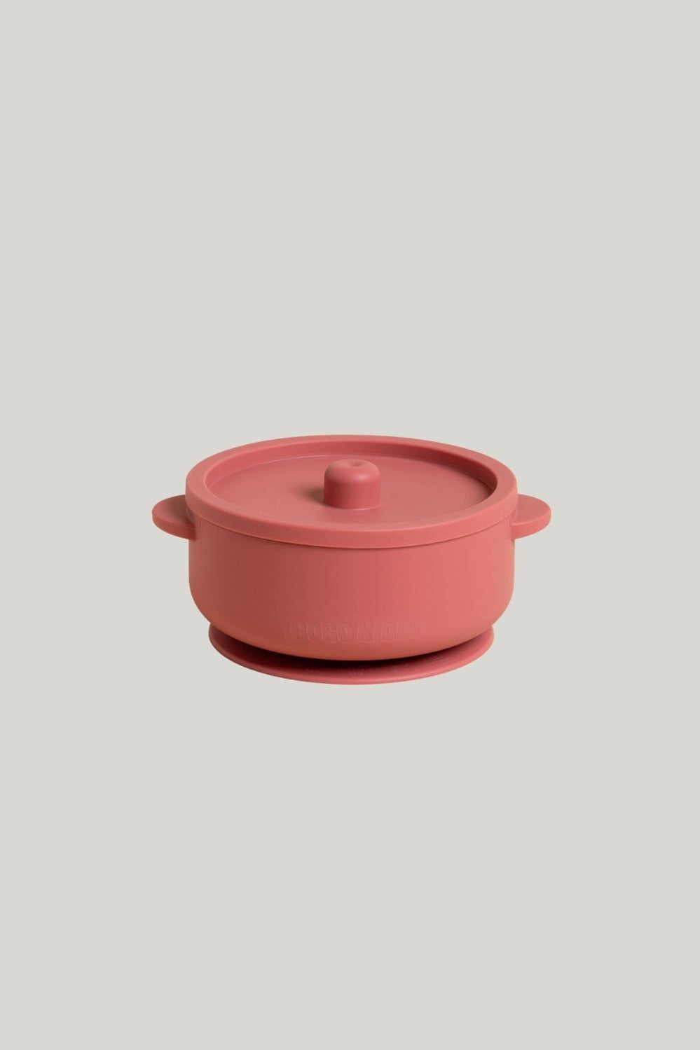 Fun Firsts Stainless Steel Bowl With Silicone Sleeve And Lid - Terracotta - image 1