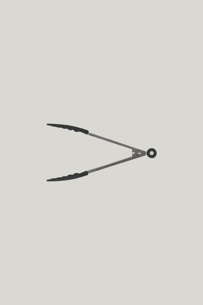 Stainless Steel Tongs 24cm - Matte Black - image 3