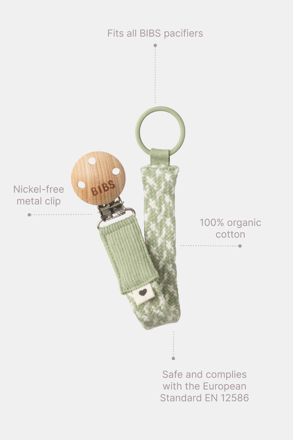 Pacifier Clip - Ivory/vanilla - Ivory - image 2