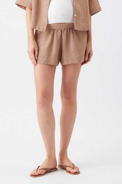 Paige Stripe Short - Tan - image 3