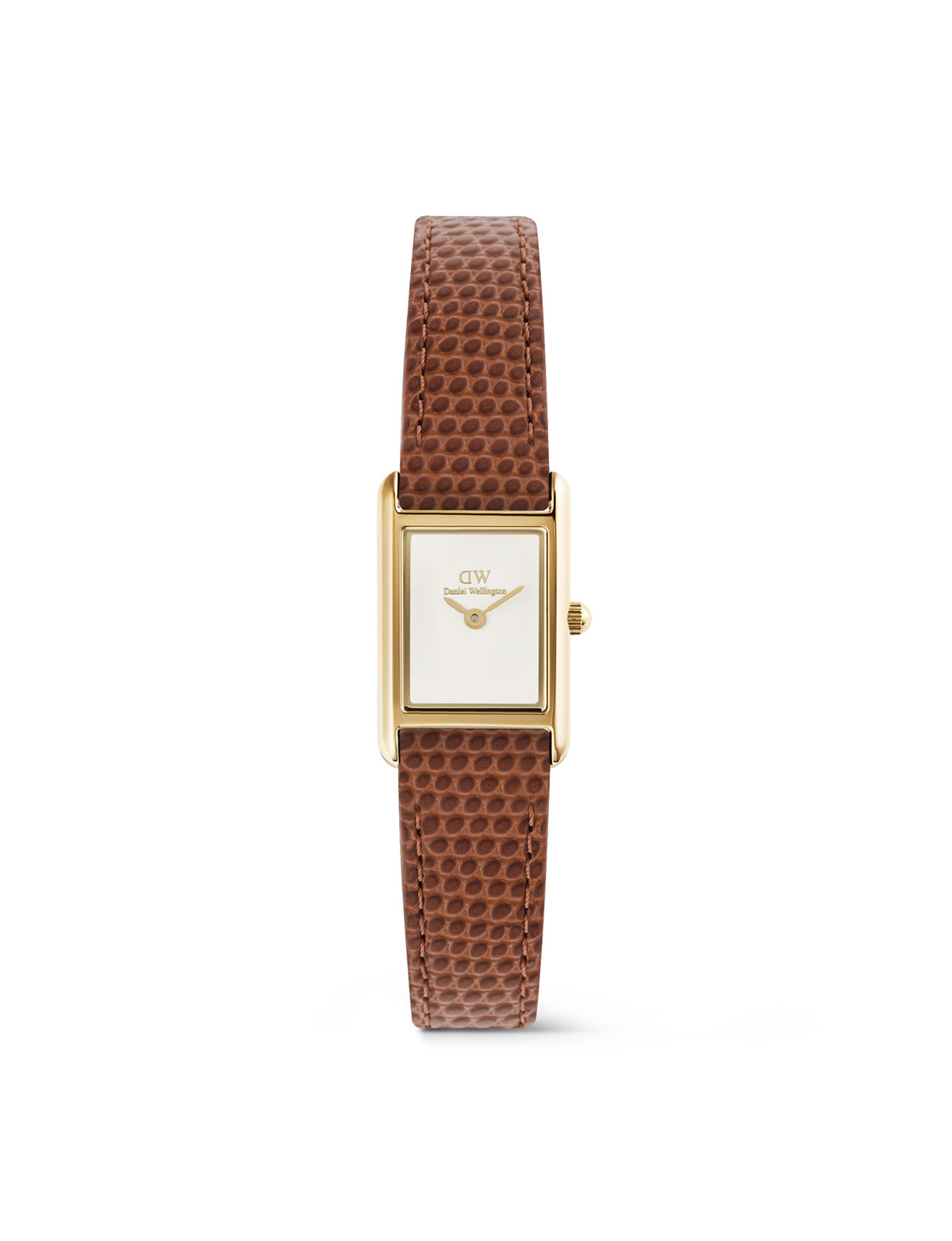 Bound Mini Brown Leather & Gold Watch - Gold - image 1