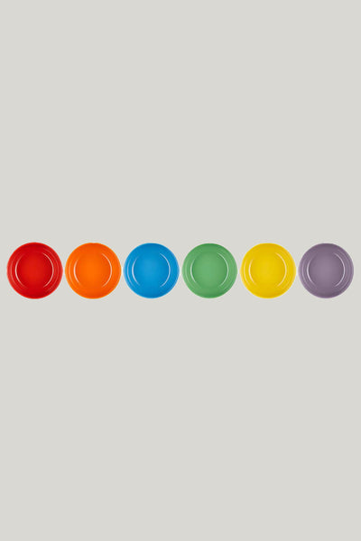 Stoneware Rainbow Set Of 6 Coupe Cereal Bowls 16cm - Rainbow - image 3