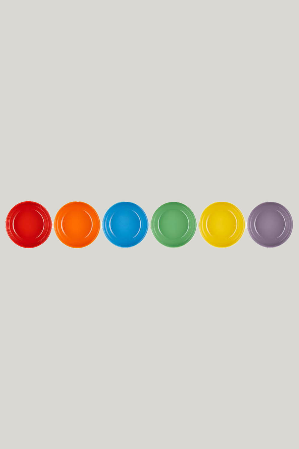 Stoneware Rainbow Set Of 6 Coupe Cereal Bowls 16cm - Rainbow - image 3