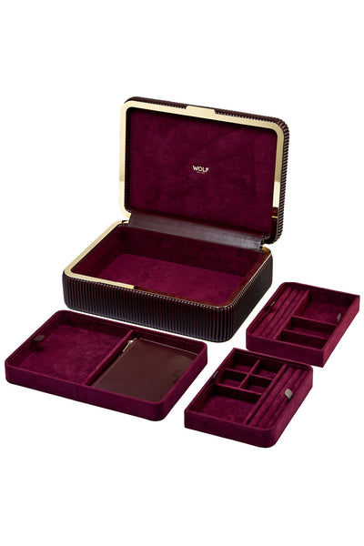 Bella Medium Jewellery Box Bordeaux - Burgundy - image 2